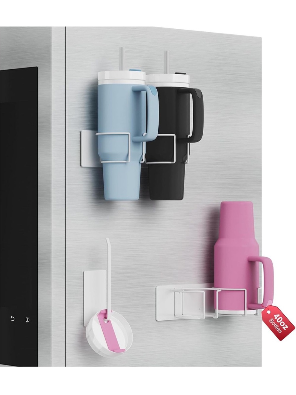 Magnetic Tumbler Holder Rack for 40oz Cups NIB